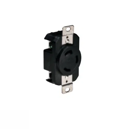 305CRRB.OEM – MARINCO Trolling Motor Charging Plug, Receptacle 3-Wire Connection 125 Volt/ 30 Amp Black Glass-Reinfor...